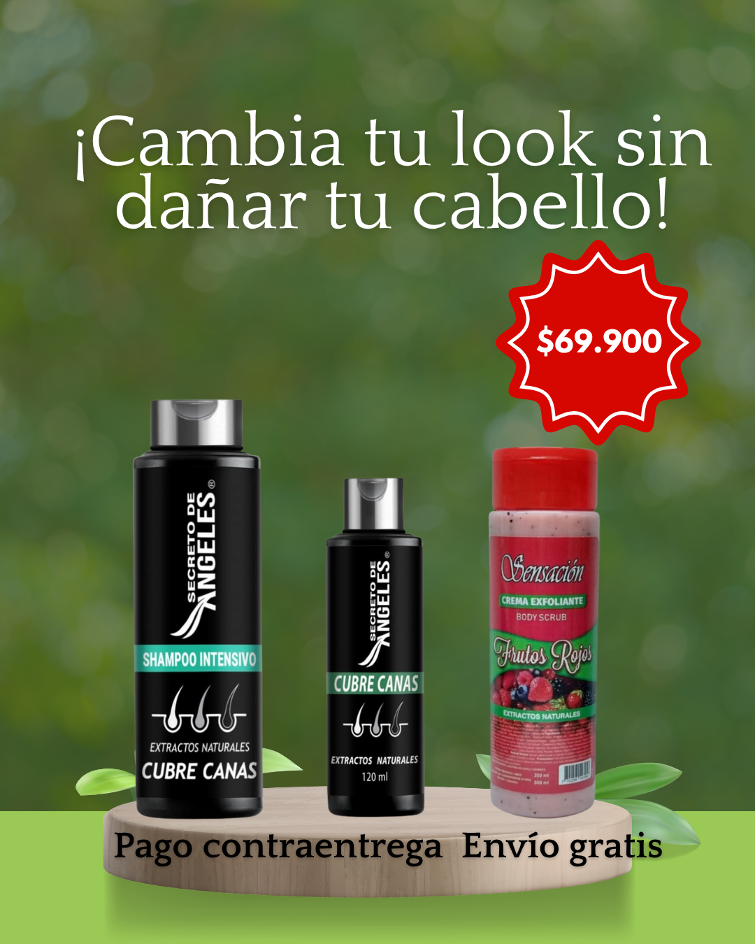 Shampoo Natural que Cubre Canas en Minutos